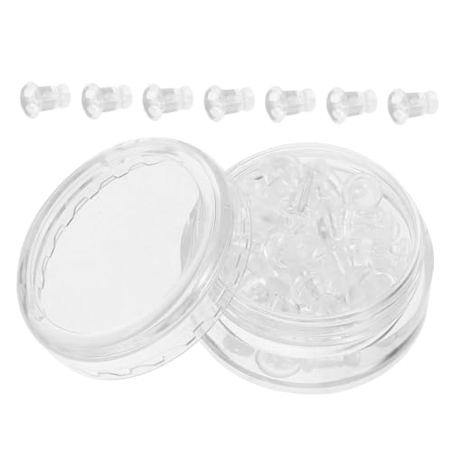 KONTONTY Ohrring Weichem Ohrstecker Verschlüsse Transparente Ohrringstopper für Frauen und Teenager Langlebig für Ohrstecker von KONTONTY