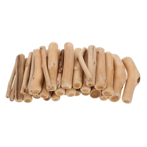 KONTONTY Pack Natürliche Treibholzstäbe Holzrohmaterial für DIY Basteln Aquarien Pflanzendekor Rustikales Unbehandeltes Holzhandwerk von KONTONTY