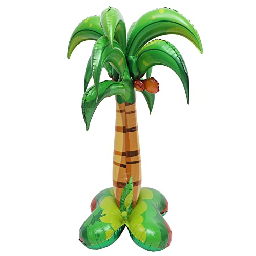 KONTONTY Palmenförmiger Folienballon Aufblasbarer Farbenfroher Aluminiumfolienballon für Partys Hawaii Deko für Sommerfeiern und Fotoshootings von KONTONTY