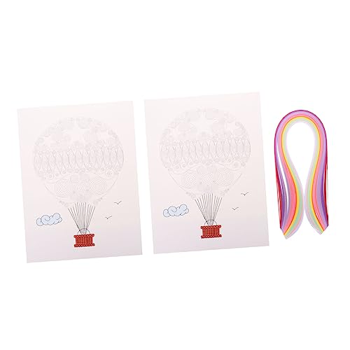 KONTONTY Papier Quilling Set für Diy Bastelprojekte Vielseitiges Materialkit mit Bunten Papierstreifen für Kreative Quilling Kunstwerke und Handarbeiten für Anfänger und Bastelfreunde von KONTONTY