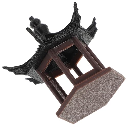 KONTONTY Pavillonmodell im antiken Stil japanische Tischdekoration asiatische Dekoration für zu Hause Industriebauzubehör Asiatische Wohndekoration Plastik von KONTONTY