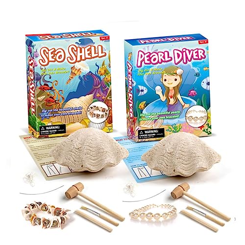 KONTONTY Perlenarmbandspielzeug pädagogisches Grabspielzeug für DIY Armband für zum Perlengraben für zum Ausgraben von Perlen von KONTONTY