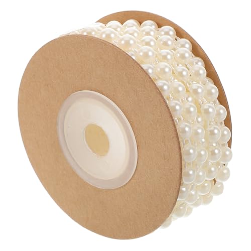 KONTONTY Perlenkettenzubehör Perlengirlande Zum Dekorieren Perlenstränge Perldraht Perlen Perlengirlande Für Weihnachtsbaum Perlmuttbesatz Perlenkette Dekoration Perlenstrang Plastik Beige KONTONTY Perlenkettenzubehör Perlengirlande Zum Dekorieren Perlenstränge Perldraht Perlen Perlengirlande Für Weihnachtsbaum Perlmuttbesatz Perlenkette Dekoration Perlenstrang Plastik Beige von KONTONTY