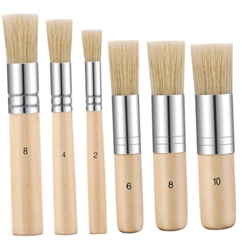 KONTONTY Pinsel 6 Borstenpinsel Täglicher Künstlerpinsel Wiederverwendbar Praktischer Künstlerpinsel Ergonomischer Aquarellpinsel Verschleißfester Aquarellpinsel Zum Von Malerpinsel Set KONTONTY Pinsel 6 Borstenpinsel Täglicher Künstlerpinsel Wiederverwendbar Praktischer Künstlerpinsel Ergonomischer Aquarellpinsel Verschleißfester Aquarellpinsel Zum Von Malerpinsel Set von KONTONTY
