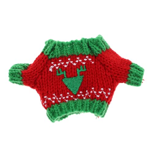 KONTONTY Pulloverpuppe DIY Puppenkleidung Puppenkostüme Kostümpuppe süßer Kleiner Pullover Puppenbekleidungszubehör Puppe verkleiden Sich Kleidung Miniaturpullover Mini-Hauspullover Plüsch von KONTONTY