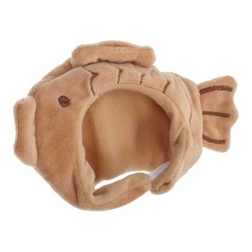 KONTONTY Puppenstirnband aus Baumwolle Hüte für Puppen Puppenkopfbedeckung Puppenkostüm Puppenhut Mini-Puppenmütze Mini-Kappe Puppenkopfschmuck Miniatur-Puppenhüte Stoff Hellbraun von KONTONTY