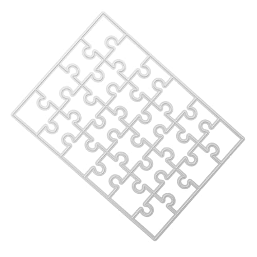 KONTONTY Rechteckige Carbon-stahl Stanzschablone für DIY Scrapbooking Puzzlerahmen Metall Stanzformen für Prägung Albumgestaltung Langlebig und Kompatibel mit Gängigen Stanzmaschinen von KONTONTY