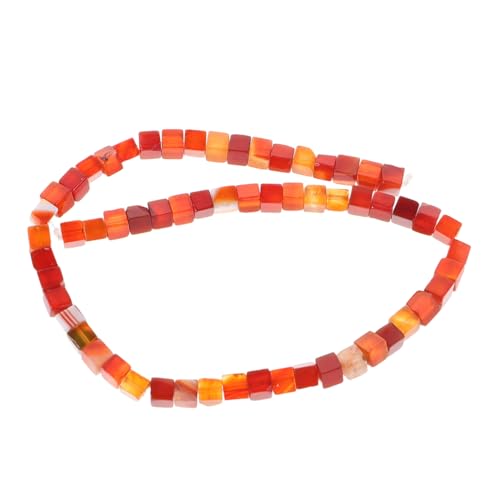 KONTONTY Rote Quarz Würfel Perlen Lose Quadratische Abstandshalter Schmuckherstellung DIY Bastelperlen Für Armband Halskette Kreative Halbfertige Steine KONTONTY Rote Quarz Würfel Perlen Lose Quadratische Abstandshalter Schmuckherstellung DIY Bastelperlen Für Armband Halskette Kreative Halbfertige Steine von KONTONTY