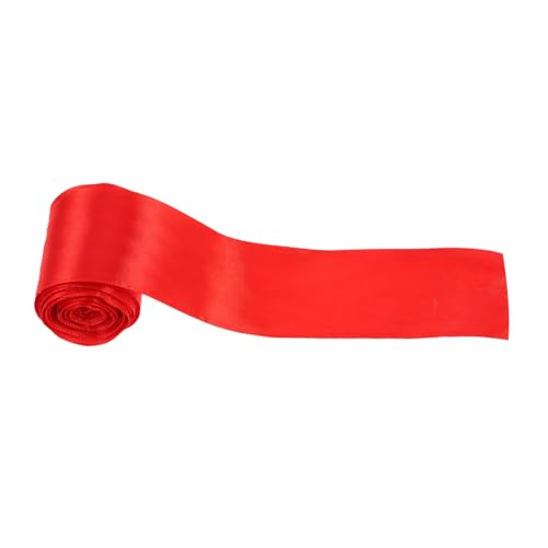 KONTONTY Rotes Satinband Ziellinie Polyesterband Wetterfest Eleganter Abschluss Marathon Laufveranstaltungen Sportwettkampf von KONTONTY