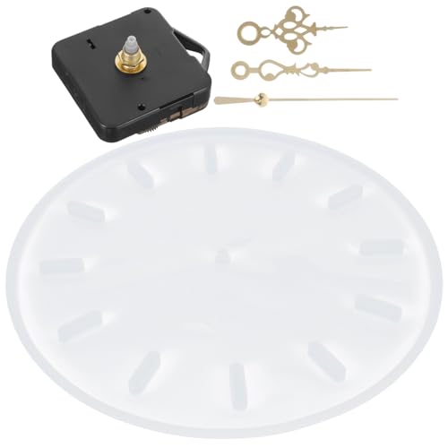 KONTONTY Runde Silikonform für DIY Uhrwerk Epoxidharz Gießform mit Goldfarbenen Zeigern Langlebige Uhr Bastelset für Individuelle Uhrplatten und Reparatur Details und Einfache Handhabung KONTONTY Runde Silikonform für DIY Uhrwerk Epoxidharz Gießform mit Goldfarbenen Zeigern Langlebige Uhr Bastelset für Individuelle Uhrplatten und Reparatur Details und Einfache Handhabung von KONTONTY