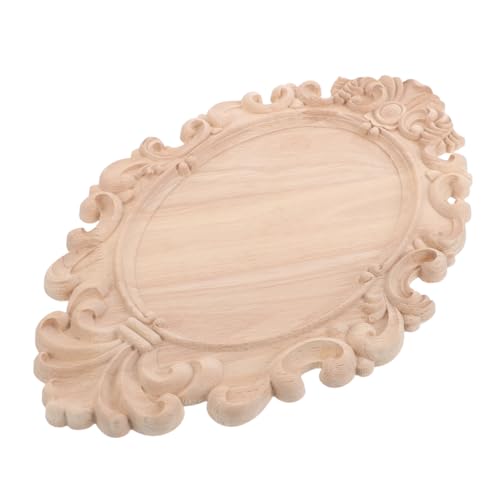 KONTONTY Rustikale Europäische Holzschnitzerei Applikationen Unlackierte Holzornamente Vintage Möbelverzierung für Schrank Kleiderschranktüren Langlebige Handgefertigte Dekoration KONTONTY Rustikale Europäische Holzschnitzerei Applikationen Unlackierte Holzornamente Vintage Möbelverzierung für Schrank Kleiderschranktüren Langlebige Handgefertigte Dekoration von KONTONTY