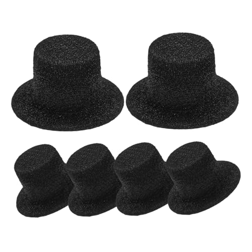 KONTONTY 6 Stücke Miniatur Kappen Puppe Hut Mini-hüte Zum Basteln Kleine Hüte DIY Puppenhüte Miniaturhut von KONTONTY