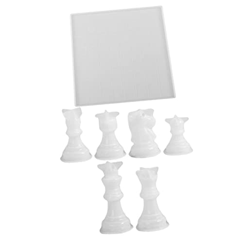 KONTONTY Silikon Schachformen Set Teilig DIY Schachfiguren Moulds mit Mittelgroßem Schachbrett Langlebig Sicher Geruchsfrei für Handwerk und KONTONTY Silikon Schachformen Set Teilig DIY Schachfiguren Moulds mit Mittelgroßem Schachbrett Langlebig Sicher Geruchsfrei für Handwerk und von KONTONTY