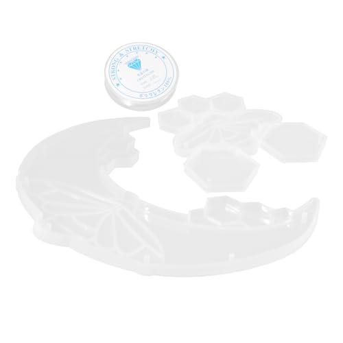 KONTONTY Silikonform Moon Bee Anhänger Gießform für Epoxidharz Schmuck Diy Resin Mold Kit Flexible Reißfest Einfach zu Entformen Geeignet für Dekorative Wand und Schmuckanhänger KONTONTY Silikonform Moon Bee Anhänger Gießform für Epoxidharz Schmuck Diy Resin Mold Kit Flexible Reißfest Einfach zu Entformen Geeignet für Dekorative Wand und Schmuckanhänger von KONTONTY