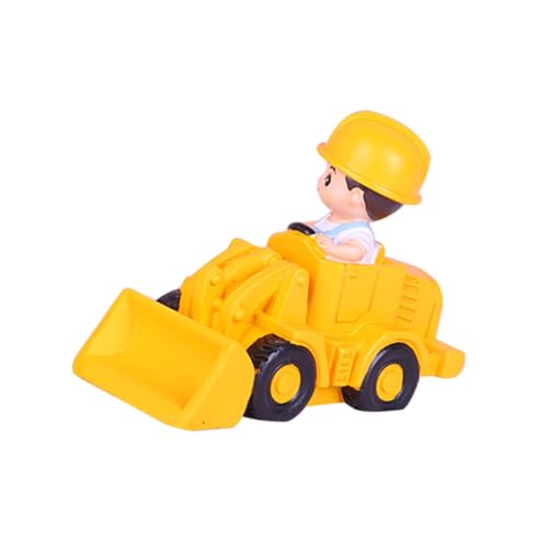 KONTONTY Simulations-bulldozer Auto Lkw-dessert-topper Konstruktionsmodelle Technische Lkw-topper Bagger Dessert Topper Engineering-lkw- Baufahrzeug Harz Yellow von KONTONTY