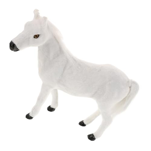 KONTONTY Simuliertes Ponymodell Mini-pferdefiguren Pferdespielzeug Kleinkindpferd Pferdestall Spielset Pferde Pferdestatue Pferde-actionfigur Spielzeugpferde Plüschstoff Weiß KONTONTY Simuliertes Ponymodell Mini-pferdefiguren Pferdespielzeug Kleinkindpferd Pferdestall Spielset Pferde Pferdestatue Pferde-actionfigur Spielzeugpferde Plüschstoff Weiß von KONTONTY
