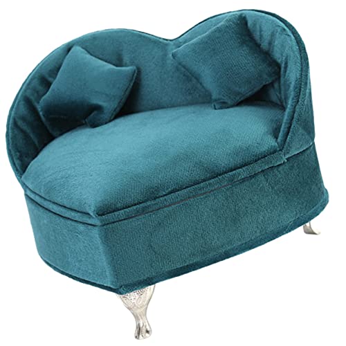 KONTONTY Schmuckschatulle für das Sofa Halsketten-Organizer weicher Samt reisefreundlich Kleiner Schmuck-Organizer von KONTONTY