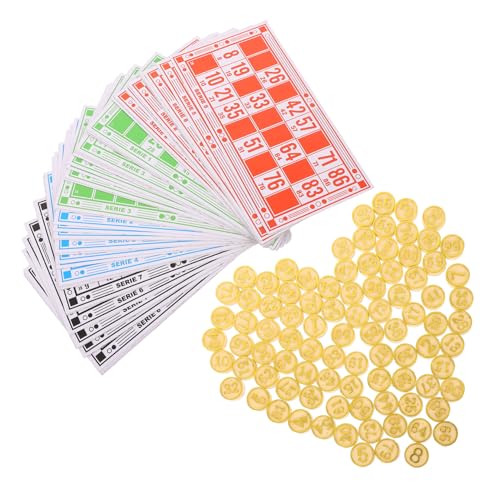 KONTONTY Spiel Kaufen Satz Interaktives Bingo-Spiel Mit Zahlenkarten Und Holzfiguren Schachspielzeug Logisches Spiel Für Spieleabende Und Partys KONTONTY Spiel Kaufen Satz Interaktives Bingo-Spiel Mit Zahlenkarten Und Holzfiguren Schachspielzeug Logisches Spiel Für Spieleabende Und Partys von KONTONTY