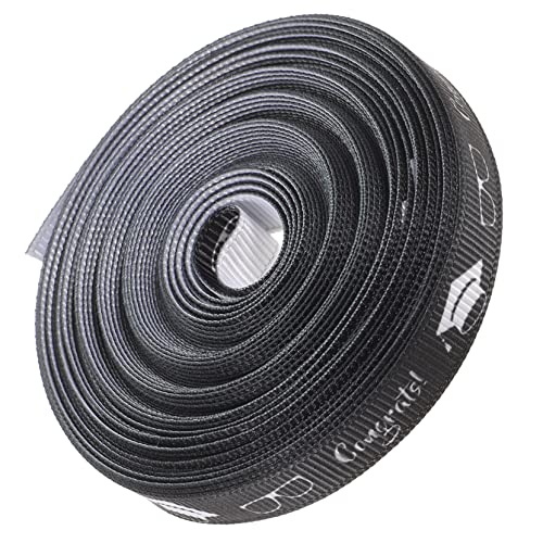 KONTONTY Staffelungsband Schleife Gold Einladung Sackleinenband Junggesellin Auszeichnungsbänder Party Satinband Abschluss Herstellung Kariertes Band Samtband Dünn Black Polyester von KONTONTY
