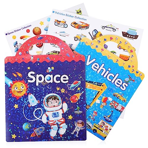 KONTONTY Stickerbücher Zum Thema Weltraumtransport Für Kleinkinder Wiederverwendbare Sticker-Sets Für Kinder Die Spielen Und Lernen KONTONTY Stickerbücher Zum Thema Weltraumtransport Für Kleinkinder Wiederverwendbare Sticker-Sets Für Kinder Die Spielen Und Lernen von KONTONTY
