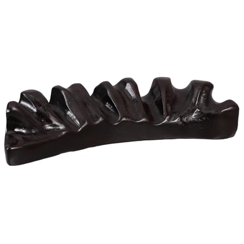 KONTONTY Stifthalter Herrscher Kreativer Stifthalter Halter Für Farbstifte Pinselständer Pinselregal Streichen Papiergewicht Pinselablage Schwarze Katalpa Dark Brown von KONTONTY