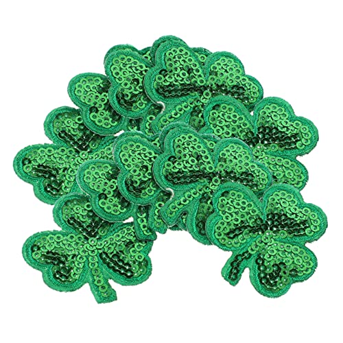 KONTONTY Teiliges Bestickte Kleeblatt Patches Grün Aufbügelbare und Genähte Aufnäher für Kleidung Taschen und Hüte zur Dekoration und Reparatur an Patrick's Day KONTONTY Teiliges Bestickte Kleeblatt Patches Grün Aufbügelbare und Genähte Aufnäher für Kleidung Taschen und Hüte zur Dekoration und Reparatur an Patrick's Day von KONTONTY