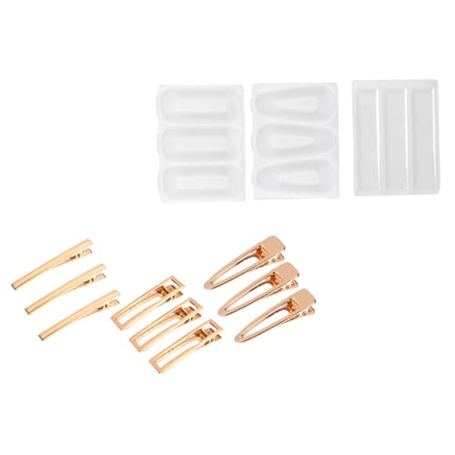 KONTONTY Teiliges DIY Silikon Haarspangen Gießformen Langlebige Schmuck Formen für Epoxidharz Vielseitige Haarklammer Mold Kit für Kreative Mädchen und Individuelle Haaraccessoires KONTONTY Teiliges DIY Silikon Haarspangen Gießformen Langlebige Schmuck Formen für Epoxidharz Vielseitige Haarklammer Mold Kit für Kreative Mädchen und Individuelle Haaraccessoires von KONTONTY