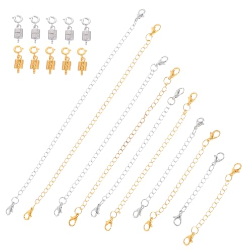 KONTONTY Teiliges Set mit Magnetischen Verschlüssen und Hummerklammern und Armbandverlängerungen für Diy Schmuckdesign von KONTONTY