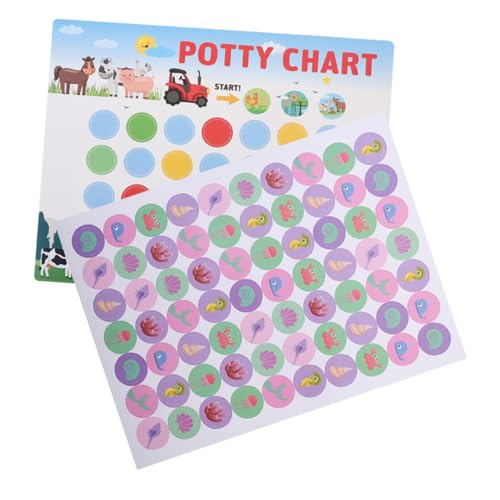 KONTONTY Töpfchen-Training Belohnung Charts Kinder Aufkleber Diagramm Easy Peel Stick Aufkleber Für Baby Toilette KONTONTY Töpfchen-Training Belohnung Charts Kinder Aufkleber Diagramm Easy Peel Stick Aufkleber Für Baby Toilette von KONTONTY