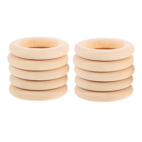 KONTONTY Unfertige Holzreifen Zum Basteln 4 Cm Durchmesser Naturholz-bastelringe Makramee-zubehör KONTONTY Unfertige Holzreifen Zum Basteln 4 Cm Durchmesser Naturholz-bastelringe Makramee-zubehör von KONTONTY