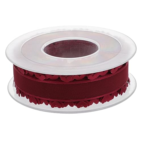 KONTONTY Valentinstag Geschenkband Langlebigem Dekoratives Satinband mit Herz Vielseitig für Geschenkverpackung Bastelarbeiten und Blumenarrangements Weinrot KONTONTY Valentinstag Geschenkband Langlebigem Dekoratives Satinband mit Herz Vielseitig für Geschenkverpackung Bastelarbeiten und Blumenarrangements Weinrot von KONTONTY