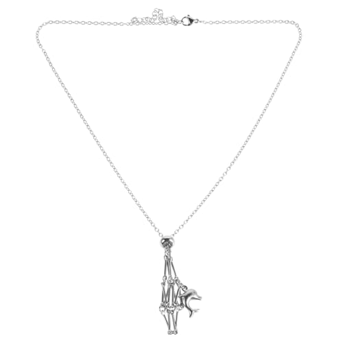 KONTONTY Verstellbare Makramee Kristallkäfig Halskette mit Metallgeflecht Anhänger Eleganter Steinhalter für Edelsteine von KONTONTY