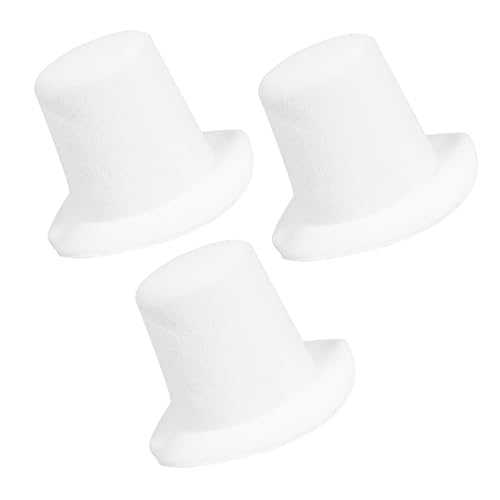 KONTONTY Vielseitige Mini-hüte Für Anziehpuppen 3 Stück Puppenhüte Mit Bastelmaterial Ideal Fürs Puppenhaus von KONTONTY