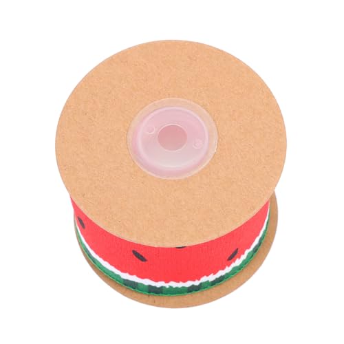 KONTONTY Wassermelonen motiv Geschenkband Breit Polyester dekorband für DIY Verpackung Bastelarbeiten Geschenkverpackung und Blumen Dekoration Vielseitiges Leichtes Schleifenband von KONTONTY