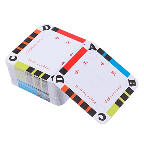 KONTONTY 100 Stück Leere Weiße Karten Zum Weben Von Kartenpapier Kartonpapierkarten-tablet von KONTONTY