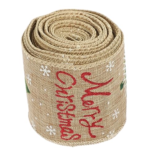 KONTONTY Weihnachtsband Geschenkband Langlebig Farbintensiv für Geschenkverpackung DIY Deko Schleifenbänder für Weihnachtsdeko Basteln und Partygestaltung von KONTONTY