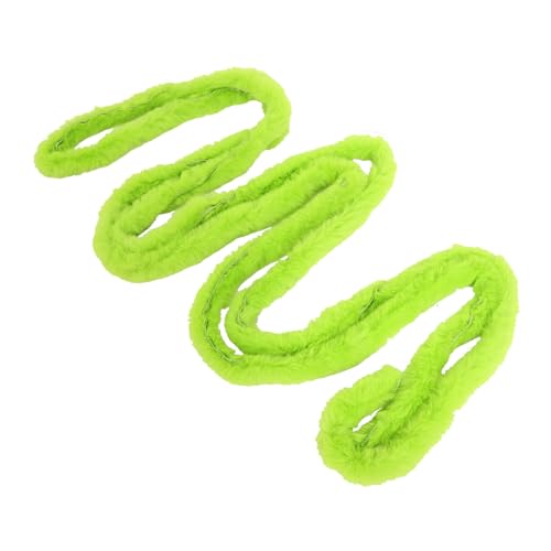 KONTONTY Weihnachtsbaumrock Plüsch Streifen Material Fell Weihnachtspelzbandbesatz Weihnachten Band für Kleidung Bekleidungsverkleidung Dekoration aus Kunstpelz pelzig Green von KONTONTY
