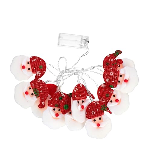 KONTONTY Weihnachtsbeleuchtung Schneemann Hängend LED Lichterkette Batteriebetriebener Party String Lights Innen Außen Weihnachtsdeko von KONTONTY