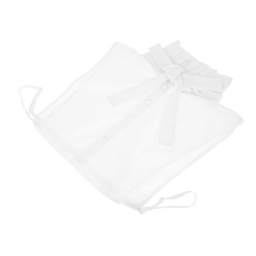 KONTONTY Weiße Damen Blusen Rüschenkragen mit Schleife Abnehmbarer Dekorativer Fake Collar für Herbst Winter Layering Büro Party Look KONTONTY Weiße Damen Blusen Rüschenkragen mit Schleife Abnehmbarer Dekorativer Fake Collar für Herbst Winter Layering Büro Party Look von KONTONTY