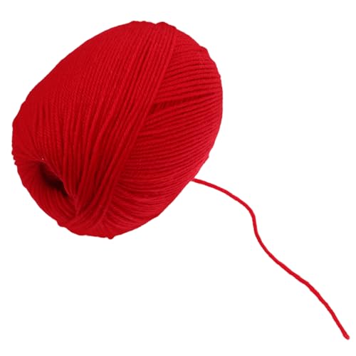 KONTONTY Wollfaden Creme Rotes Garn Zum Basteln Garn Aus Alpakawolle Multikolorgarn Sieben Stränge Abgestuftes Milchwollgarn Alpakagarn Zum Häkeln Wolle Wollsockenstrickerin Rot Wollfaden von KONTONTY