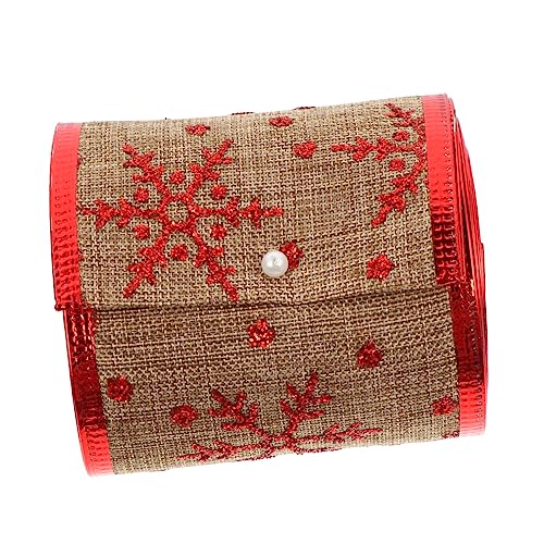 KONTONTY Yards DIY Weihnachtsband Dekoratives Band Hochwertigem Strapazierfähigem Material für Bastelprojekte Geschenkverpackungen und Festliche Dekorationen für Hochzeiten Weihnachten und von KONTONTY