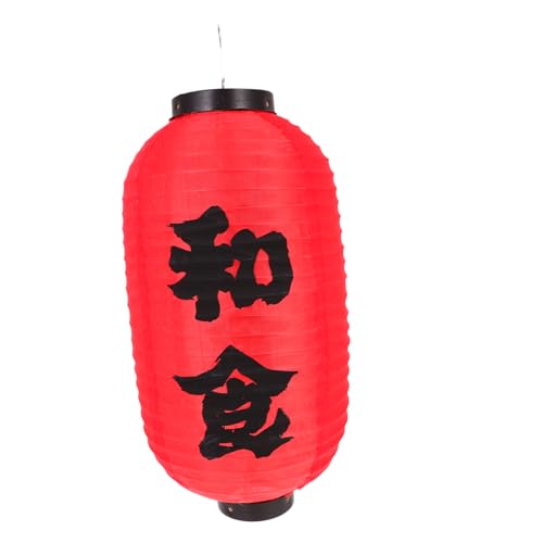 KONTONTY wasserdichte Japanische Papierlaterne mit Haken zum Aufhängen Klassische Dekoration für Japanische Restaurants Innen und Außenbereich Stilvolle Deko für Izakaya und Garten von KONTONTY