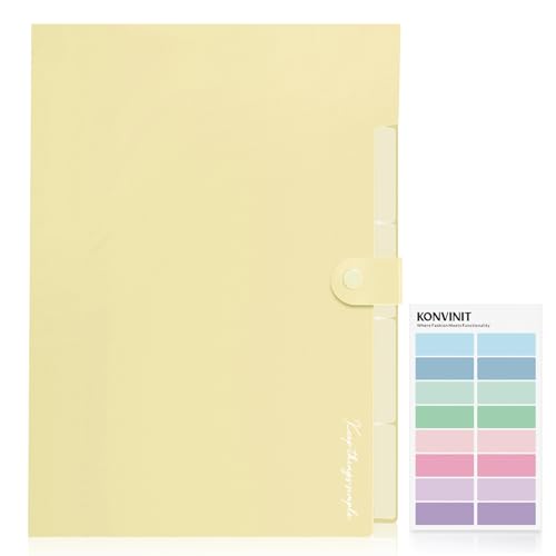 KONVINIT Dokumentenmappe a4 - Fächermappe Document Organizer mit 5 Tasche Mappe mit Fächern Große Kapazität Organizer Folder für Papier Arbeiten KONVINIT Dokumentenmappe a4 - Fächermappe Document Organizer mit 5 Tasche Mappe mit Fächern Große Kapazität Organizer Folder für Papier Arbeiten von KONVINIT