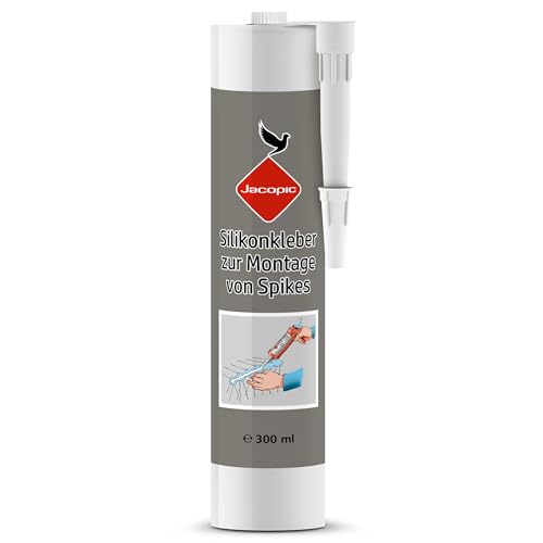 KONZEPT by Jacopic Taubenabwehr Spikes Montagekleber Extra Stark 300ml, Wasserfester Kleber für Vogelspikes Montage Ideal für Holz, Kunststoff, Metall, Stein KONZEPT by Jacopic Taubenabwehr Spikes Montagekleber Extra Stark 300ml, Wasserfester Kleber für Vogelspikes Montage Ideal für Holz, Kunststoff, Metall, Stein von KONZEPT