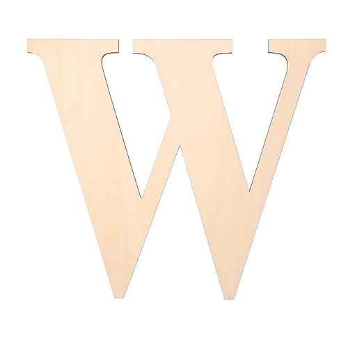 Holzbuchstaben, 30,5 cm, große Holzbuchstaben für Wanddekoration, 1,27 cm, blanko, unlackiert, Holzbuchstaben für Zuhause, Wanddekoration, DIY, Malerei, Handwerk (W) von KOOCHOICE