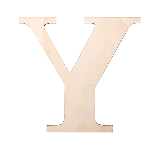 Holzbuchstaben, 30,5 cm, große Holzbuchstaben für Wanddekoration, 1,27 cm, blanko, unlackiert, Holzbuchstaben für Zuhause, Wanddekoration, DIY, Malerei, Handwerk (Y) von KOOCHOICE