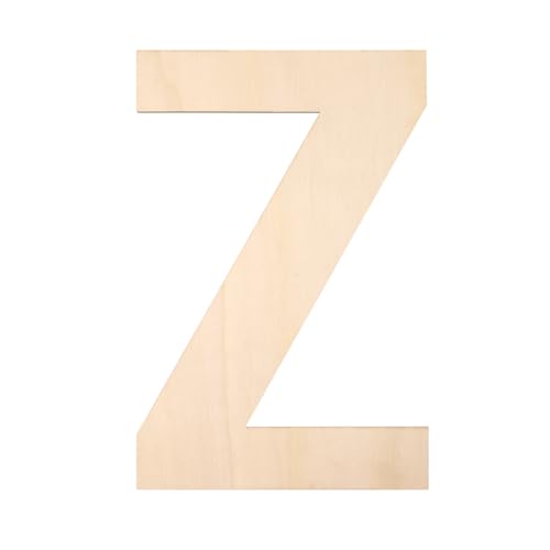Holzbuchstaben, 30,5 cm, große Holzbuchstaben für Wanddekoration, 1,27 cm, blanko, unlackiert, Holzbuchstaben für Zuhause, Wanddekoration, DIY, Malerei, Handwerk (Z) von KOOCHOICE