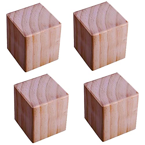 KOOEIN 4stück Möbelbeine Aus Holz,tischbeine,erhöhte Füße,für Esstische,couchtische,Sofas,bettbeine,küchenbeine Für Heimwerker,glatt Poliert,7x7x8cm/2.8x2.8x3in KOOEIN 4stück Möbelbeine Aus Holz,tischbeine,erhöhte Füße,für Esstische,couchtische,Sofas,bettbeine,küchenbeine Für Heimwerker,glatt Poliert,7x7x8cm/2.8x2.8x3in von KOOEIN