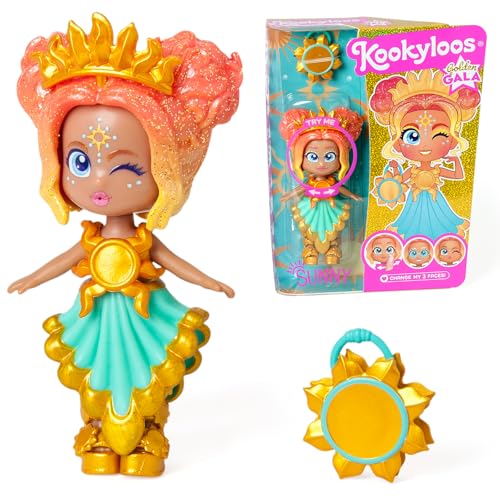 KOOKYLOOS Golden Gala Sunny Serie, Sammelpuppe aus der Golden Gala-Serie, enthält die Sunny-Puppe, 1 Tasche, Kleidung und Schuhe und 1 Zubehör, 1 Puppe, 3 Verschiedene Gesichter KOOKYLOOS Golden Gala Sunny Serie, Sammelpuppe aus der Golden Gala-Serie, enthält die Sunny-Puppe, 1 Tasche, Kleidung und Schuhe und 1 Zubehör, 1 Puppe, 3 Verschiedene Gesichter von KOOKYLOOS