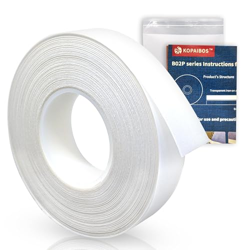 KEPAIBOS Doppelseitiges Saumklebeband mit Bügelrückseite, leicht zu bügeln, waschbar, nahtlos, Stoffband (leicht, 2,5 cm, 54 Yards) von KOPAIBOS